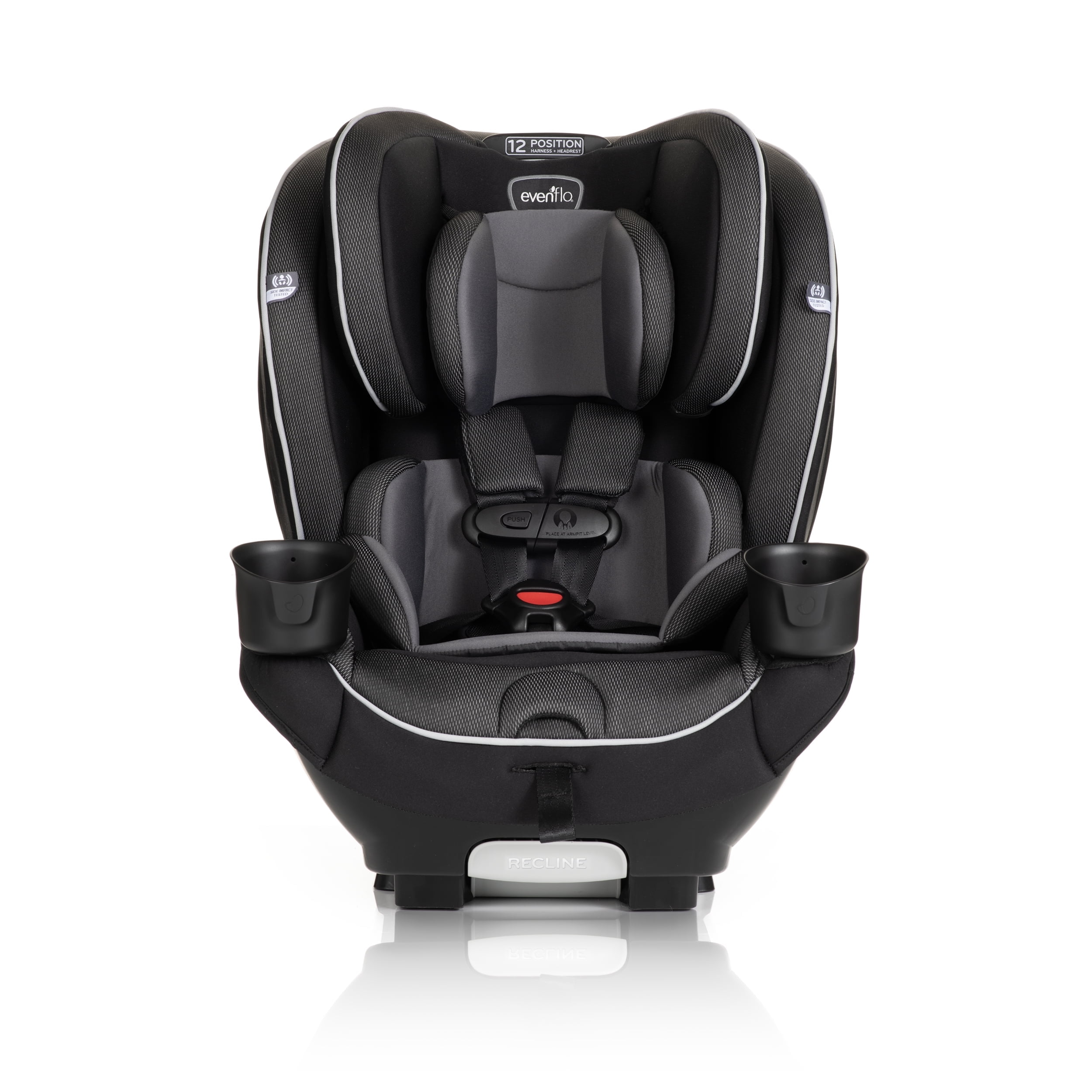 Evenflo EveryKid 3-in-1 Convertible Car Seat (Livingston Gray), Infant - 12 Years