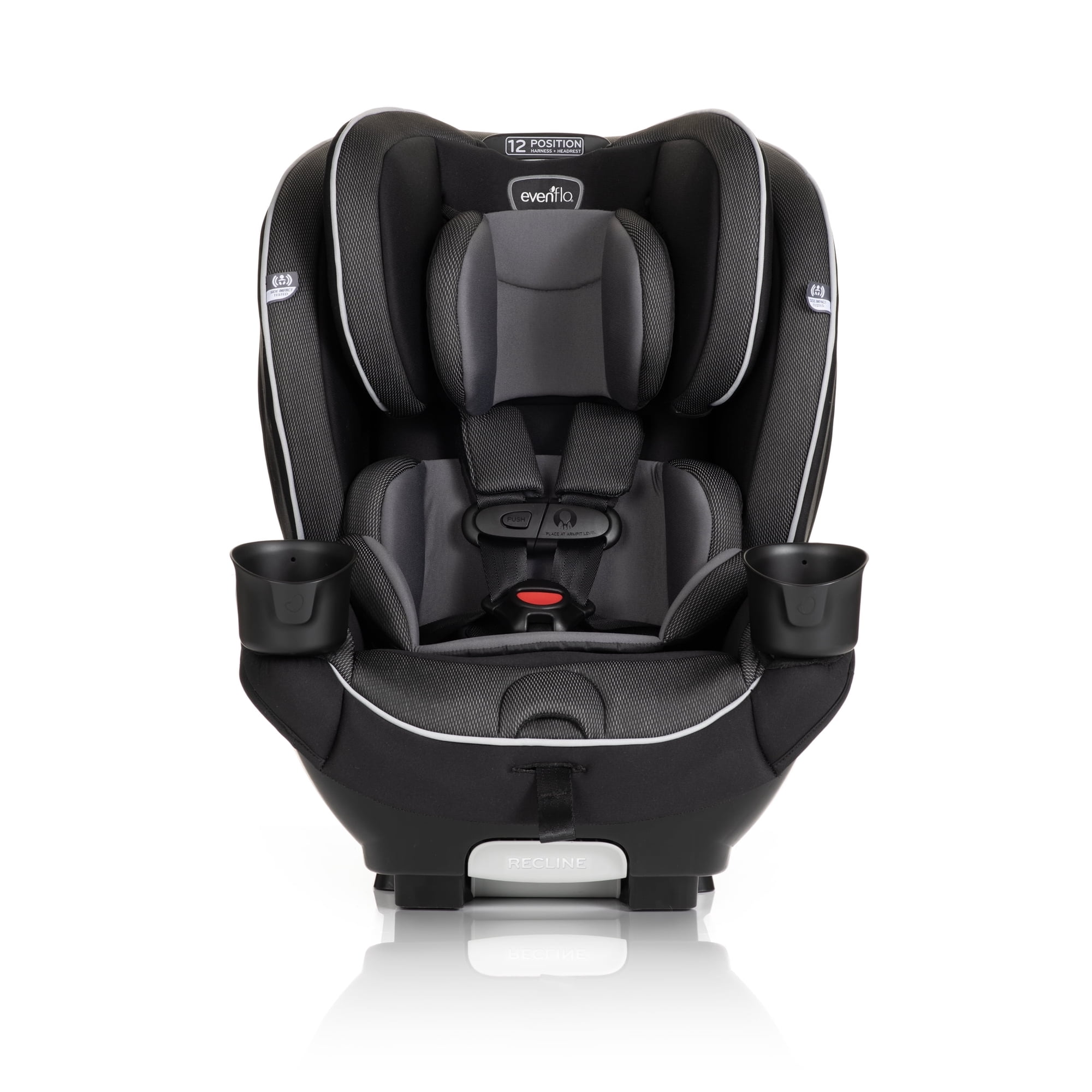 Evenflo EveryKid 3-in-1 Convertible Car Seat (Livingston Gray), Infant - 12 Years