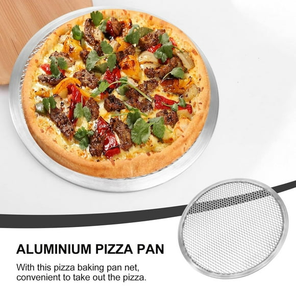 Stainless Steel Perforated Baking Tray Round Shape Durable Oven for Pizza Cooking