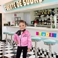 thumbnail image 2 of Chamarra Disfraces TuDi Rock and Roll Rosa Talla 6 Niñas de 6 Años, 2 of 5