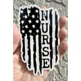 thumbnail image 2 of WickedGoodz Nurse Vinyl Decal - Distressed Flag Bumper Sticker, for Tumblers, Laptops, Car Windows - On White Vinyl, 2 of 5