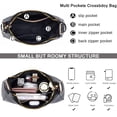 thumbnail image 5 of Bolsas de hombro pequeñas CROJUYI estilo retro negro para mujer Small, 5 of 5