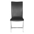 thumbnail image 3 of Zuo Chaise de Salle à Manger Moderne Delfin, Noire (Ensemble de 2), 3 of 6