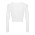 thumbnail image 5 of TODOZO Crop Tops for Women Trendy Summer Slim Fitted Summer Tops for Women 2025 Deep V Short Sleeved T Shirt Pure Seductive Style Casual Women's Wear White L, 5 of 9