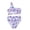 Purple, variant on Mercatoo Toddler Girl 2Pcs Swimsuit Sport Butterflies Prints High Waist Bikini Set Swimwear Beach Bathing Kids Summer Swimsuit