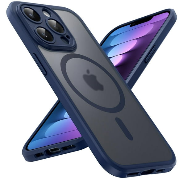 Funda magnética TOCOL para iPhone 13 Pro Max de 6.7 pulgadas, azul oscuro