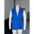 thumbnail image 6 of Yokua Women's Sleeveless Blazer Fully Lined Fashion Casual Work Office Blazer with Pockets, 6 of 8