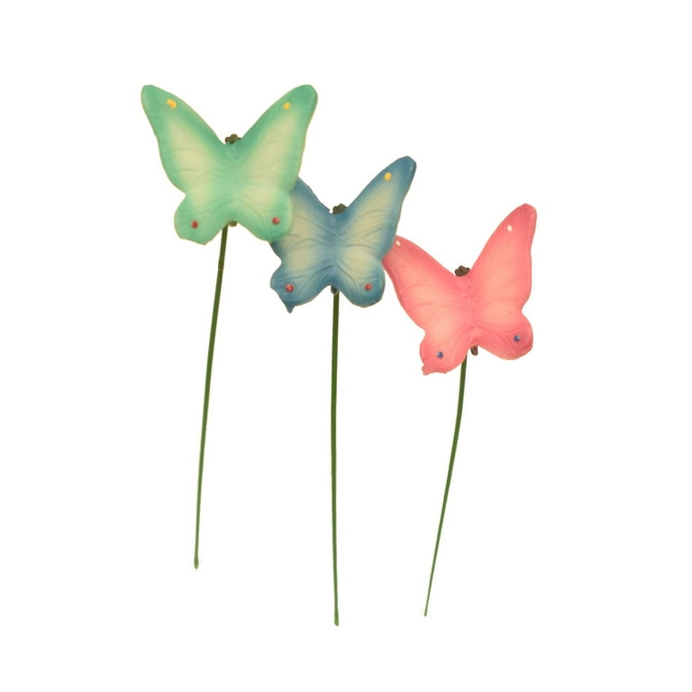 Miniature 3pc Butterfly Outdoor Fairy Garden Dollhouse Landscape Mini Yard Decor Miniature 3pc Butterfly Outdoor Fairy Garden Dollhouse Landscape Mini Yard Decor