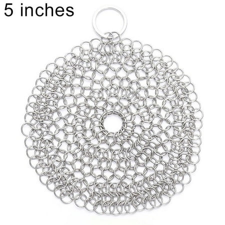 

FaLX Kitchen Square/Round Stainless Steel Pot Pan Bowl Scrubber Brush Cleaning Tool