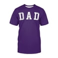 thumbnail image 5 of RUTAYY Men's T-Shirts Fathers Day Letter Printed Short Sleeve Crew Neck Breathable Tee Shirts Casual Soft Tops Comfortable Daily Wear Beach Vacation Tees, 5 of 5