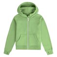 thumbnail image 5 of felwors Girls Zip Up Hoodies Kids Casual Long Sleeve Sweatshirt Fall Jacket with Pockets (Green,5-6 Years), 5 of 6