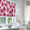 thumbnail image 2 of LALILO Kitchen Curtains and Valances Set of 3 36" Succulents Window Treatment Tiers for Window Decor, 2 of 5