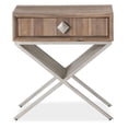 thumbnail image 2 of Michael Amini Hudson Ferry Acacia Wood Side Table - Driftwood Brown, 2 of 7