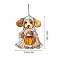 thumbnail image 2 of 2D Flat Hanging Window Decoration, Acrylic Stained Glass Light Catcher With Puppy Ghost Design, Creative Craft Pendant For Home Wall Door Porch Decoration, 2 of 4