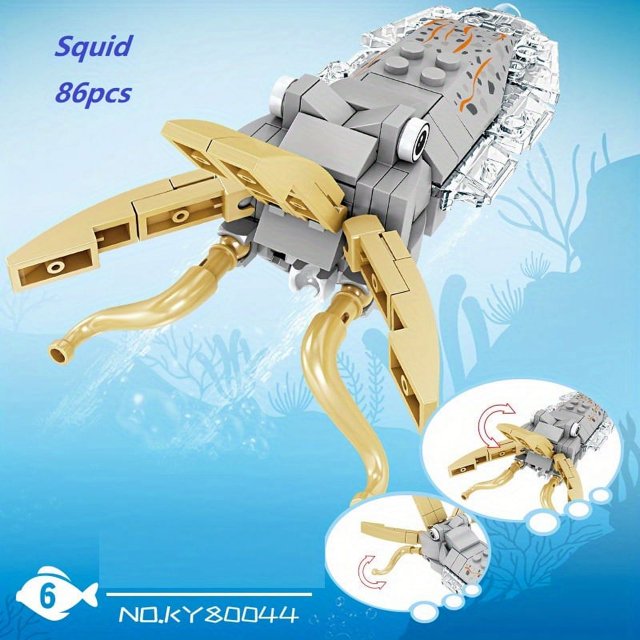 Sea Animals Building Blocks Toys, Early Educational Toy For Kids, Xmas Gift