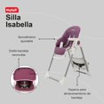 thumbnail image 4 of Silla Alta Periquera Motek Isabella Plegable Deluxe Posiciones Seguridad Color Rosa, 4 of 7