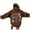 A-Brown1971, variant on Wxolcjlv Womens Bow Text Print Hoodie Back Print Cut Streetwear Hooded Sweatshirts