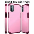 thumbnail image 5 of Kaleidio Case For OnePlus Nord N200 5G [Astro Armor] Rugged Slim [Shockproof] Impact Protector Hybrid Cover [Light Pink/Wine], 5 of 6