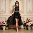 thumbnail image 2 of JAJAHO Sequin Girls Dress Sleeveless Sparkly Slim Fit High-Low Midi Ball Gown Formal Party Prom Wear Girl Dresses 12-16Y, 2 of 7