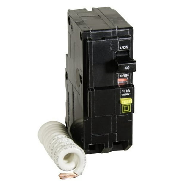 Square D By Schneider Electric Qo240gficp Qo 40 Amp Two Pole Gfci Breaker Walmart Com Walmart Com