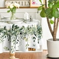 thumbnail image 4 of Verolix Blue Floral Round Tablecloth 60 Inch, Botanical Leaf Table Cover for Dining Table Decoration, 4 of 5