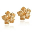 thumbnail image 5 of PRIYAL Gold Plated Sterling Silver Rose Flower Earring Studs, Nickel Free Earrings for Women, 5 of 21