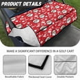 thumbnail image 6 of Whosucclay Santa Golf Cart Seat Protector, Elastic Storage Pockets Golf Cart Seat Cover for More 2 Person Seats Thick Golf Cart Seat Towel Blanket, 52.36" x 32.28", 6 of 7