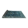 thumbnail image 2 of Ahgly Company Indoor Square Oriental Light Blue Industrial Area Rugs, 8' Square, 2 of 4