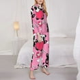 thumbnail image 3 of Goofa Panda Heart Valentine Pink Printed Women’s 2 Piece Pajama Set Super,Pajamas Women's Long Sleeve Sleepwear Soft Button Down Loungewear Pjs Lounge Set Nightwear-X-Large, 3 of 9