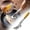 Yellow, variant on Grill Tongs Stainless Long Handle 2-in-1 Kitchen BBQ Turner for Steak Fish Bread Cooking Serving Home Apartment Restaurant Outdoor Yellow