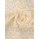 thumbnail image 5 of Cárdigan de encaje floral para mujer Inspire Chic con lazo en la parte delantera, dobladillo con volantes, bolero corto transparente, talla L, beige claro, 5 of 6