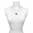thumbnail image 3 of Delight Jewelry Acrylic 3/4" Navy Megaphone Gymnastics Ring Charm Necklace, 18", 3 of 4