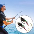 thumbnail image 3 of Hyasfey 5Pcs Fly Fishing Lure with Sharp Hook Realistic Floating Hand Tied Feather Bionic Fly Fishing Bait Freshwater Saltwater Bass Trout Fishing Accessories, 3 of 7