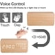 thumbnail image 3 of Artificial Wood Led Alarm Clock, Voice Activated Digital Clock, 3 of 4