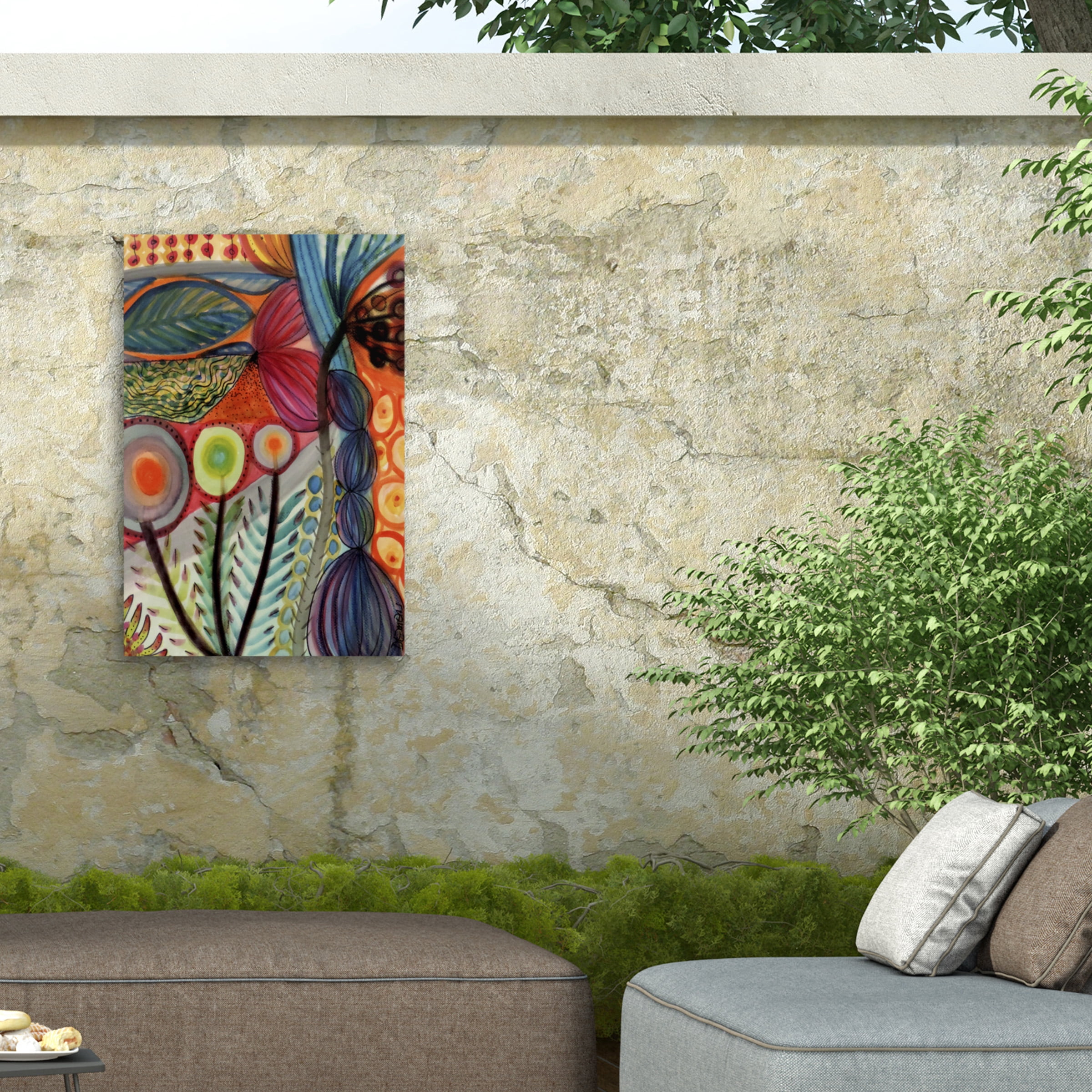 Sylvie Demers 'Vivaces' Outdoor All-Weather Wall Decor