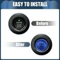 thumbnail image 4 of Unique Bargains 1 Set Engine Start Stop Button Cover Stop Start Switch Sticker for Toyota Aluminum Alloy Blue, 4 of 6
