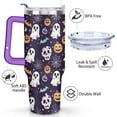 thumbnail image 3 of Happy Halloween Mug with Handle and Straws 40 OZ Vacuum Insulated Travel Coffee Mug Birthday Present for Women Girls Daughter Mom Gifts for Him/Her Coffee Mugs, 3 of 7