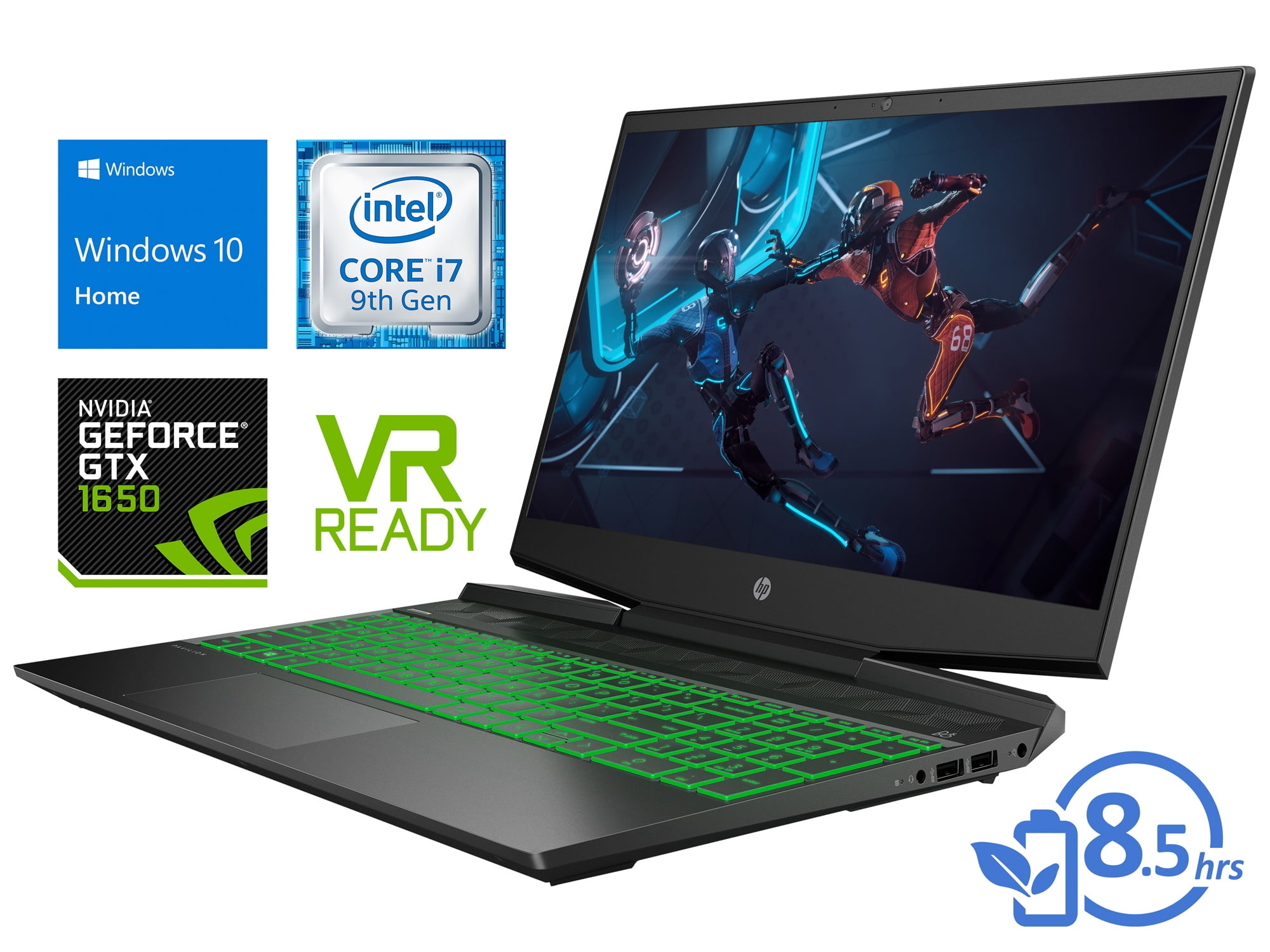 HP Pavilion 15 Gaming Notebook, 15.6" FHD Display, Intel Core i79750H