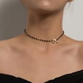 thumbnail image 2 of SUMENG 2023 nueva moda de lujo negro cristal cuenta cadena gargantilla Collar para mujeres flor Lariat Lock Collar Collar regalos Tan Jianjun unisex, 2 of 2