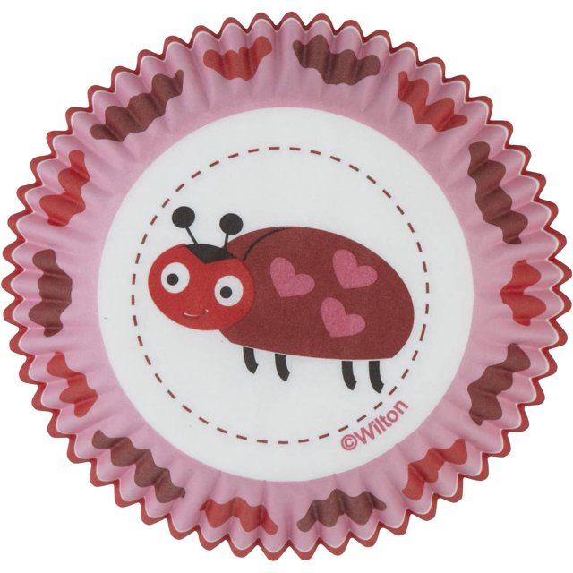 Wilton Love Bugs Standard Baking Cups, 75 Count