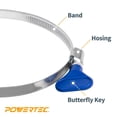 thumbnail image 4 of Abrazaderas de manguera POWERTEC 70247-P2, 3,8 cm, acero inoxidable, paquete de 10, 4 of 7
