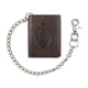thumbnail image 1 of Wallet Dickies para hombre, triple pliegue, marrón con cadena, 1 of 6