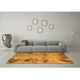 thumbnail image 3 of Ahgly Company Indoor Round Abstract Orange Modern Area Rugs, 5' Round, 3 of 4