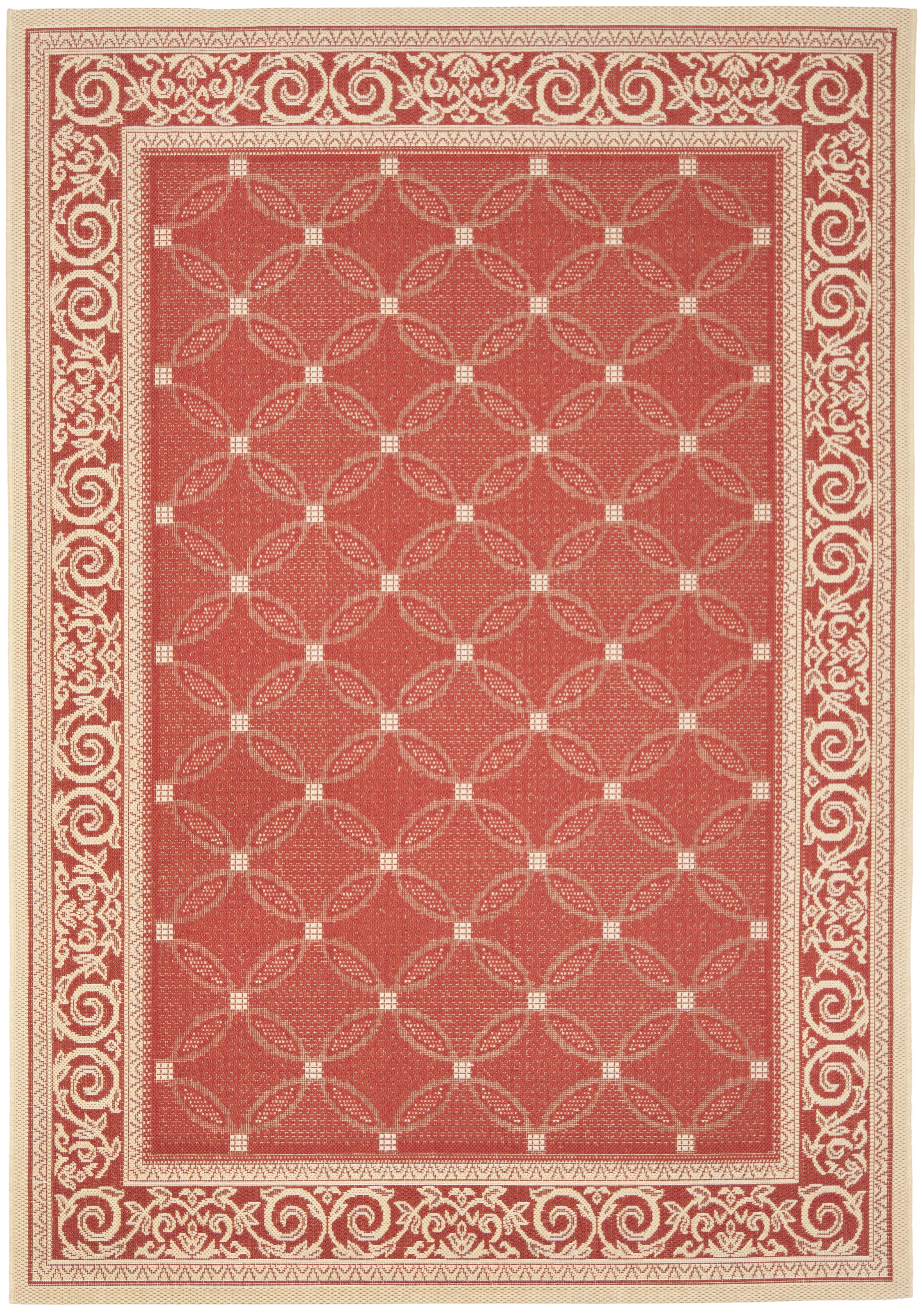 SAFAVIEH Courtyard Gaus Geometric Indoor/Outdoor Area Rug, 9' x 12 ...