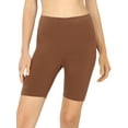 thumbnail image 4 of 2 Packs of Womens & Plus Soft Cotton Stretch Knee Length Leggings Fitness Sport Biker Shorts, 4 of 4