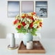 thumbnail image 2 of 4 UNIDS Artificial Mini Daisy Flores Ramos 28 Cabezas Arreglos de Seda Nupcial Hogar DIY Jardín Oficina Mesa de Comedor Decoración de La Boda Rojo oso de fresa  Juguete, 2 of 5