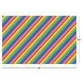 thumbnail image 2 of 1 Count 54IN x 84IN Multicolor Stripe Rectangular Plastic Table Covers by Way To Celebrate, 2 of 5