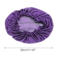 thumbnail image 2 of Unique Bargains Women Durable  Shower Cap for Hotel Travel 2pcs Purple, 2 of 5