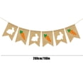 thumbnail image 3 of HongHeng 1Pc Burlap Radish Garland Banners, Bunny Burlap for Easter Decorations Home office School Outdoor Party Supply, 3 of 6