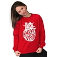thumbnail image 4 of Powered By Plants Healthy Vegetarian Unisex Plus Size Sweatshirt Brisco Brands 3X, 4 of 6
